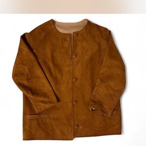 Elegant Tan Suede Blazer for Men